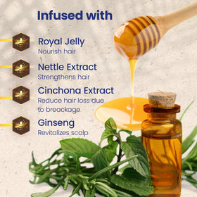 Tio Nacho Royal Jelly ingredient display emphasizing nourishing benefit