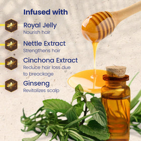 Tio Nacho nettle extract close-up showing natural volume-enhancing benefit