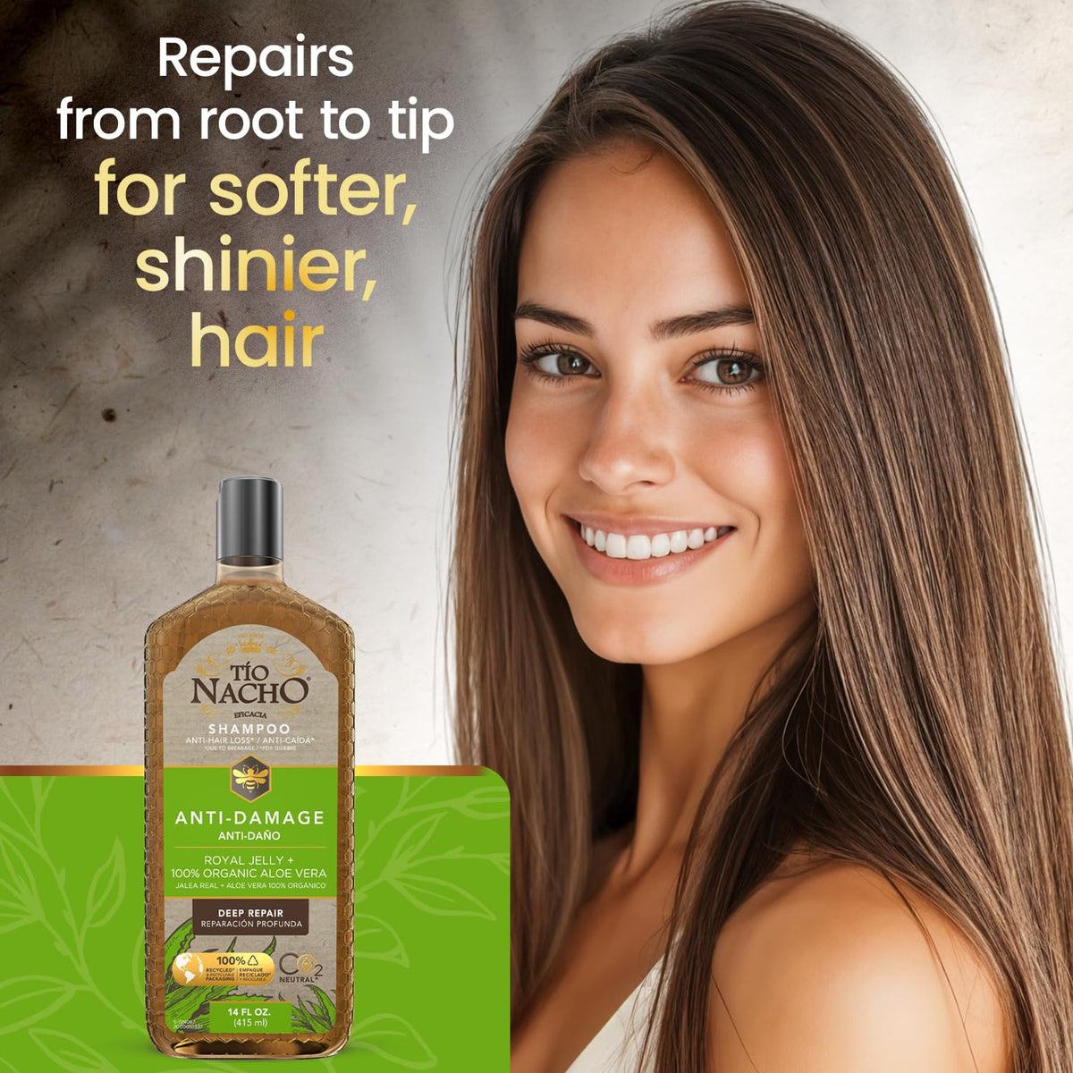 Tío Nacho shampoo foam texture demonstrating gentle lather