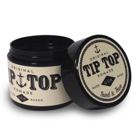 TipTop pomade texture close-up showing creamy sheen for smooth, even styling