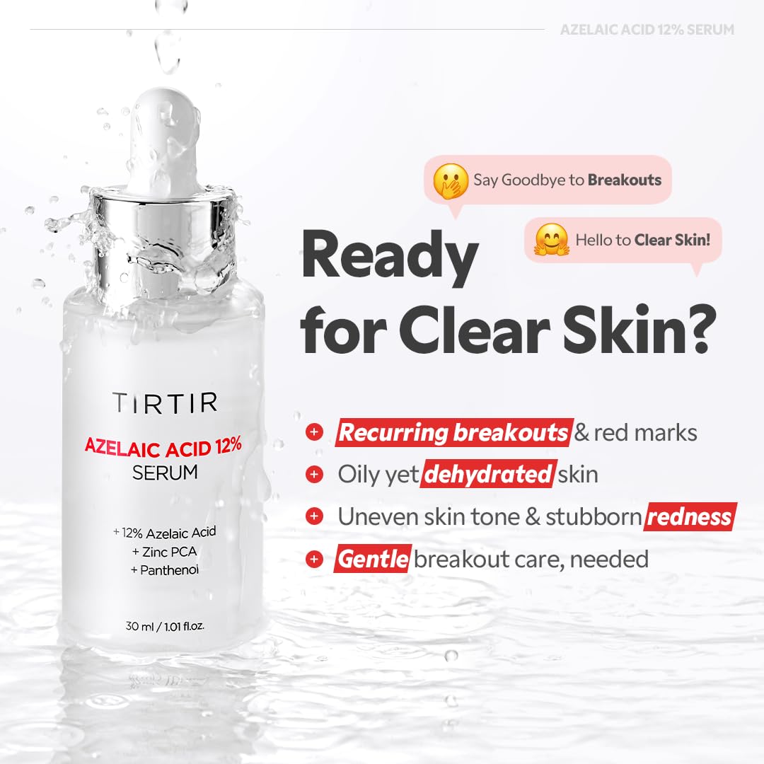 TIRTIR bottle on bathroom vanity showing everyday routine integration and neat storage