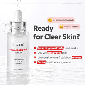 TIRTIR bottle on bathroom vanity showing everyday routine integration and neat storage
