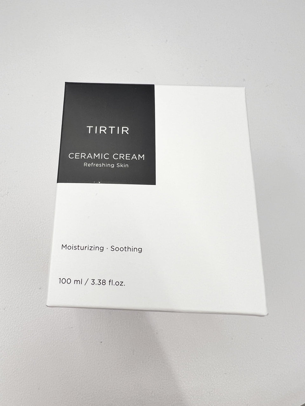 TIRTIR outer box eco-packaging detail emphasizing nature-derived formula