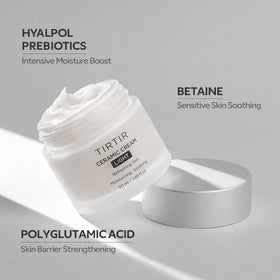 TIRTIR 50ml jar beside scale showing compact travel-friendly size