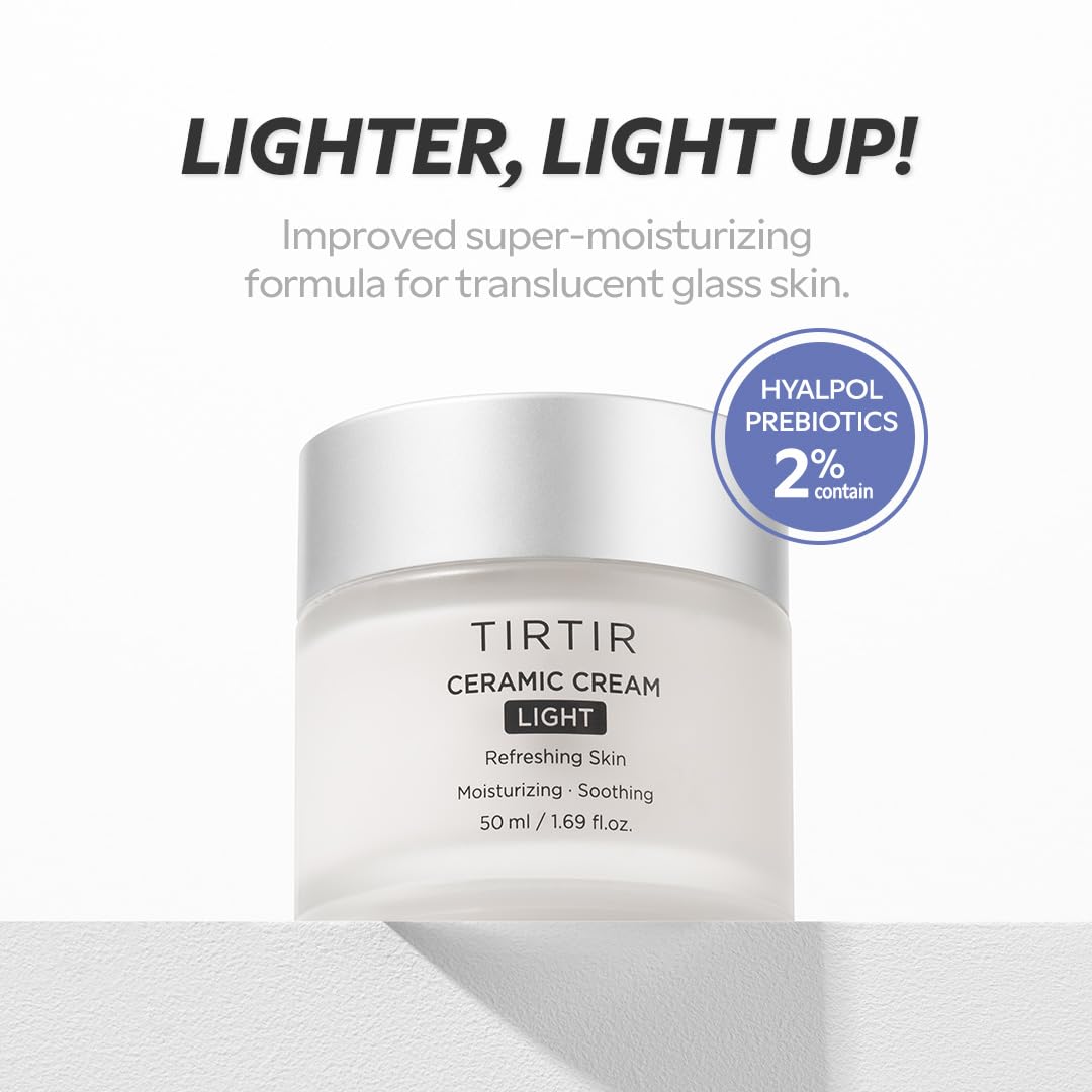 TIRTIR close-up cream texture highlighting lightweight hydration feel