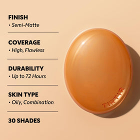 TIRTIR compact held in hand to show pocket-size portability and travel convenience