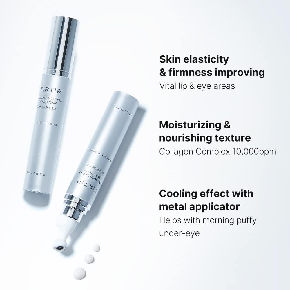 TIRTIR roller tip close-up highlighting metal applicator for cooling massage