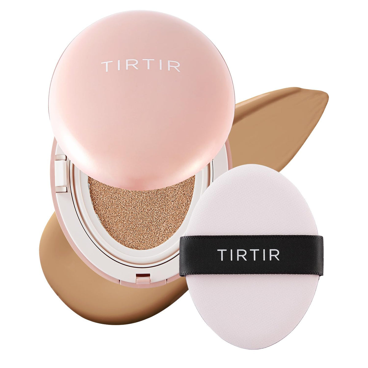 TIRTIR compact front view showing sleek packaging and easy portability