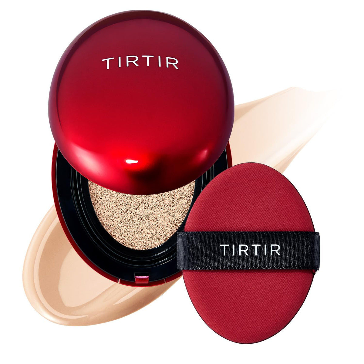 TIRTIR compact front view showing sleek design and brand