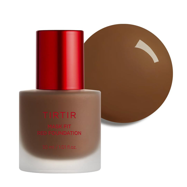 TIRTIR front packaging showing shade 45W Chestnut and sleek bottle design for easy application