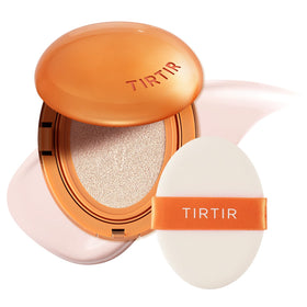 TIRTIR front packaging cushion showing sleek compact and branding for travel convenience