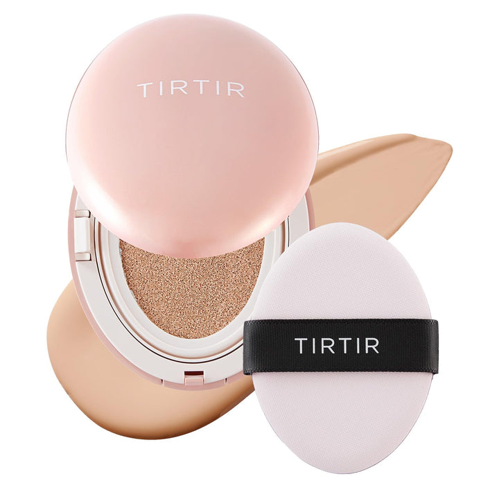 TIRTIR front packaging showing compact and shade, conveys travel-friendly convenience