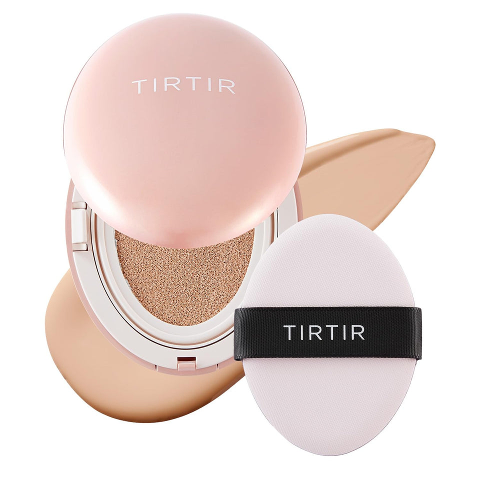 TIRTIR front packaging showing compact and shade, conveys travel-friendly convenience