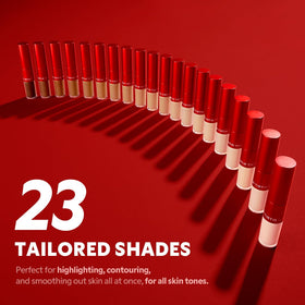 TIRTIR Glide&Hide balm stick tip shown for smooth blending benefit