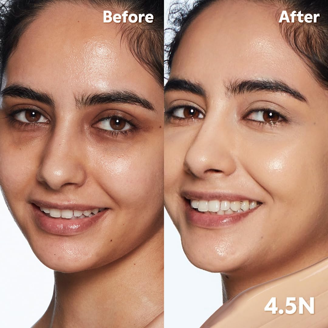 TIRTIR Glide&Hide under-eye before-and-after showing concealed darkness benefit