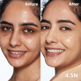TIRTIR Glide&Hide under-eye before-and-after showing concealed darkness benefit