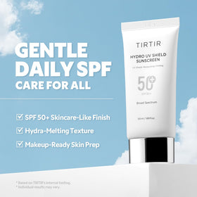 TIRTIR ingredient panel showing hyaluronic acid and phyto collagen benefits