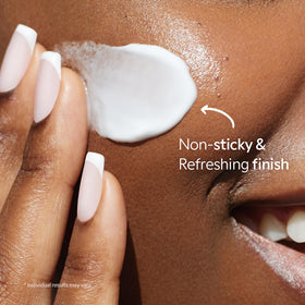 TIRTIR sunscreen layered under makeup displaying compatibility benefit