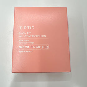 TIRTIR label close-up highlighting Double Shield Technology and ingredient focus