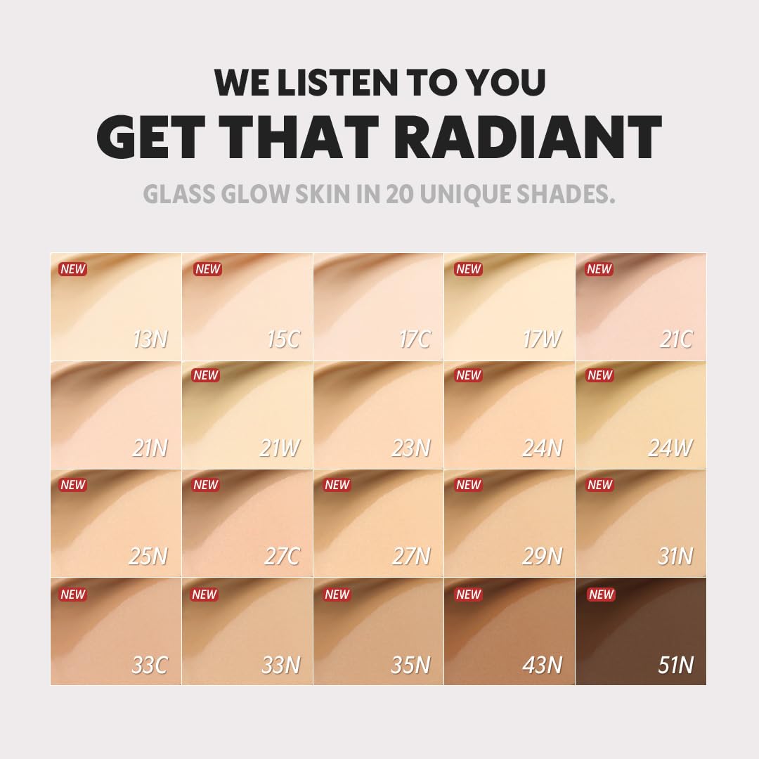 TIRTIR texture swirled on skin highlighting semi-glow moisturizing finish