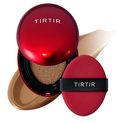TIRTIR compact front view showing sleek packaging and portability benefit