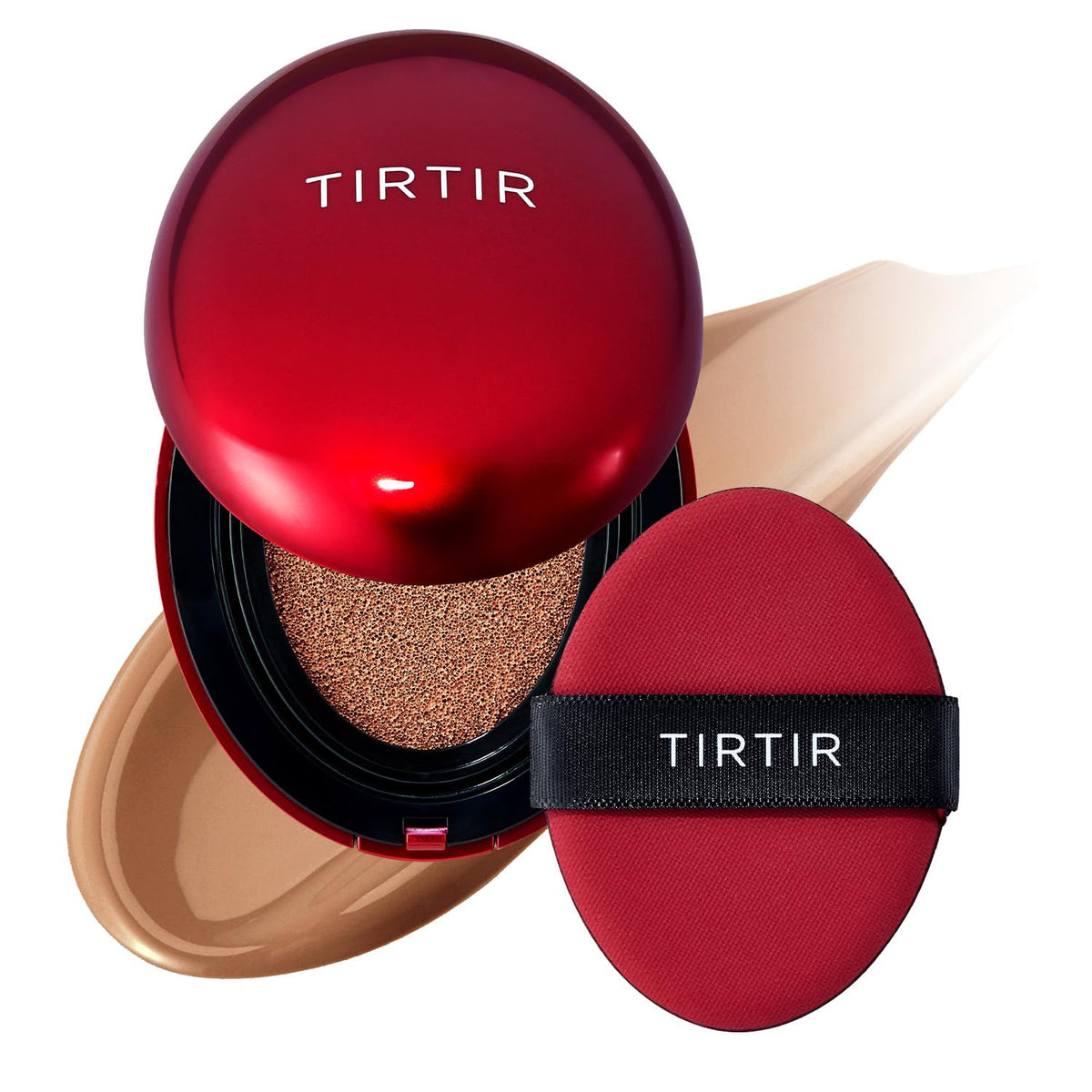 TIRTIR compact front view showing sleek design and travel convenience