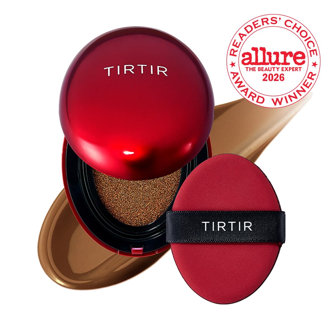TIRTIR open compact revealing cushion sponge and foundation — easy application