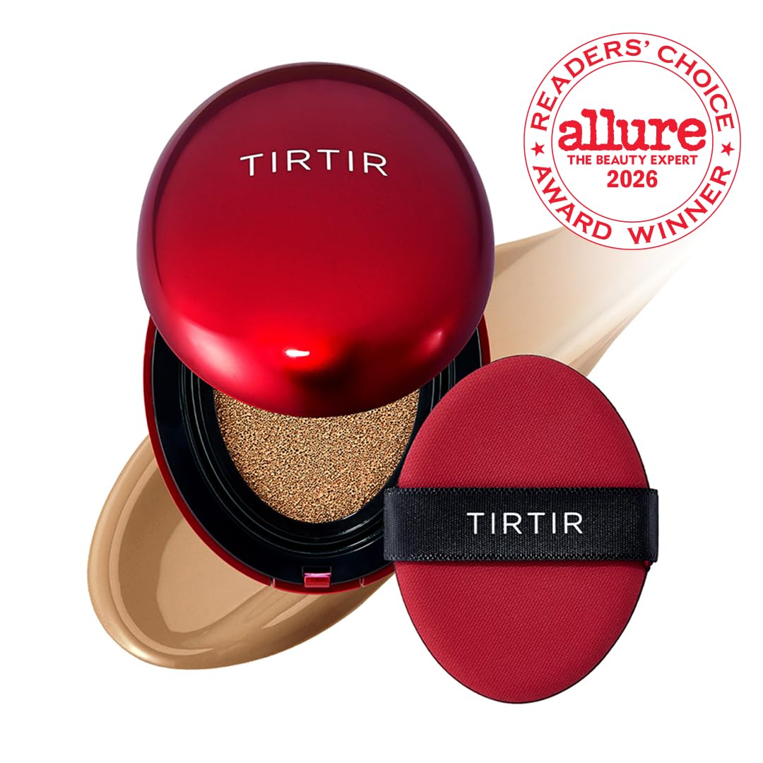 TIRTIR open cushion compact with puff showing ease of application