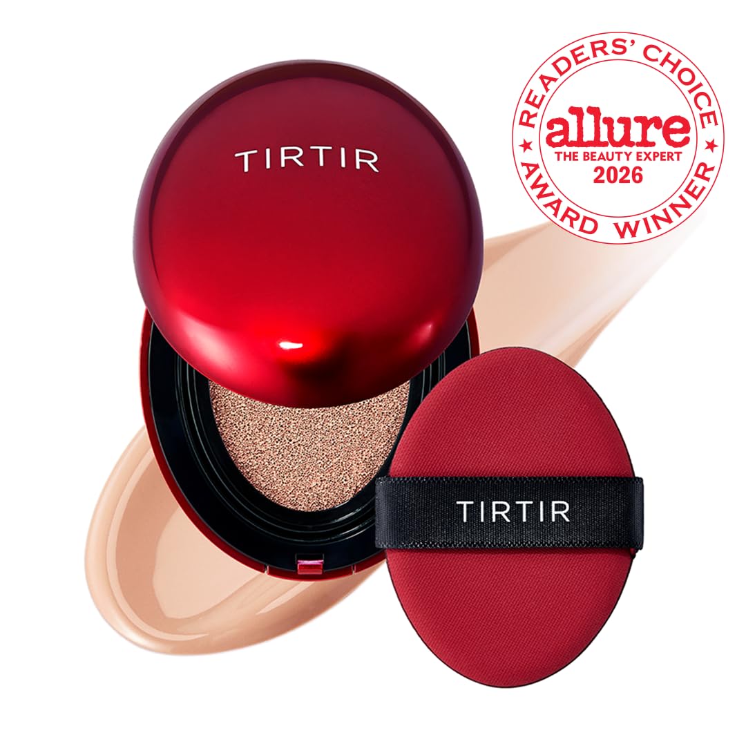 TIRTIR sponge pressing cushion showing even application and quick coverage