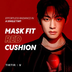 TIRTIR puff close-up emphasizing soft texture — precise even blending