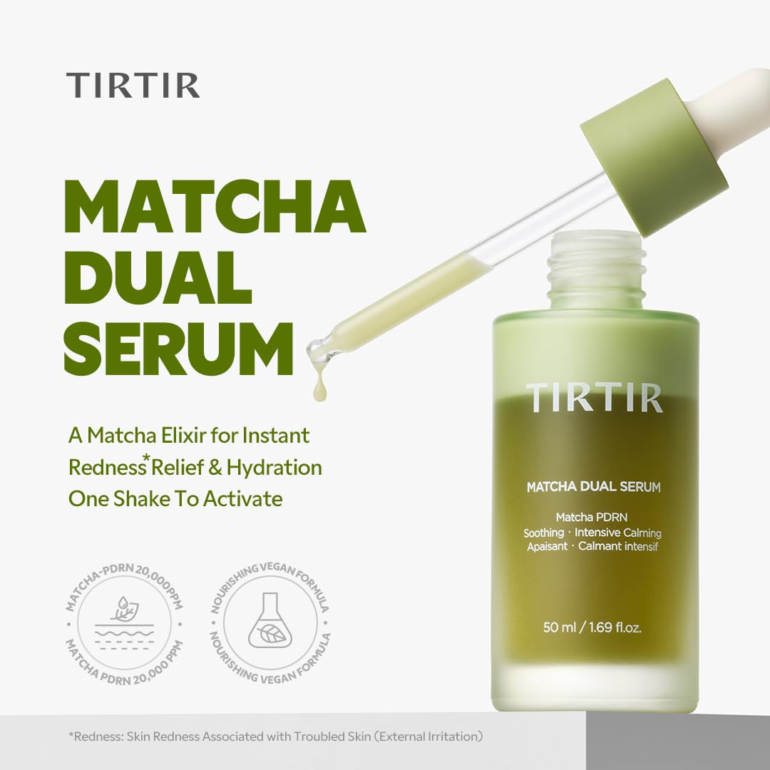 TIRTIR creamy serum texture close-up showing lightweight finish