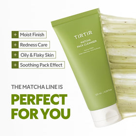 TIRTIR model applying pack-to-foam on face showing deep pore cleansing in use