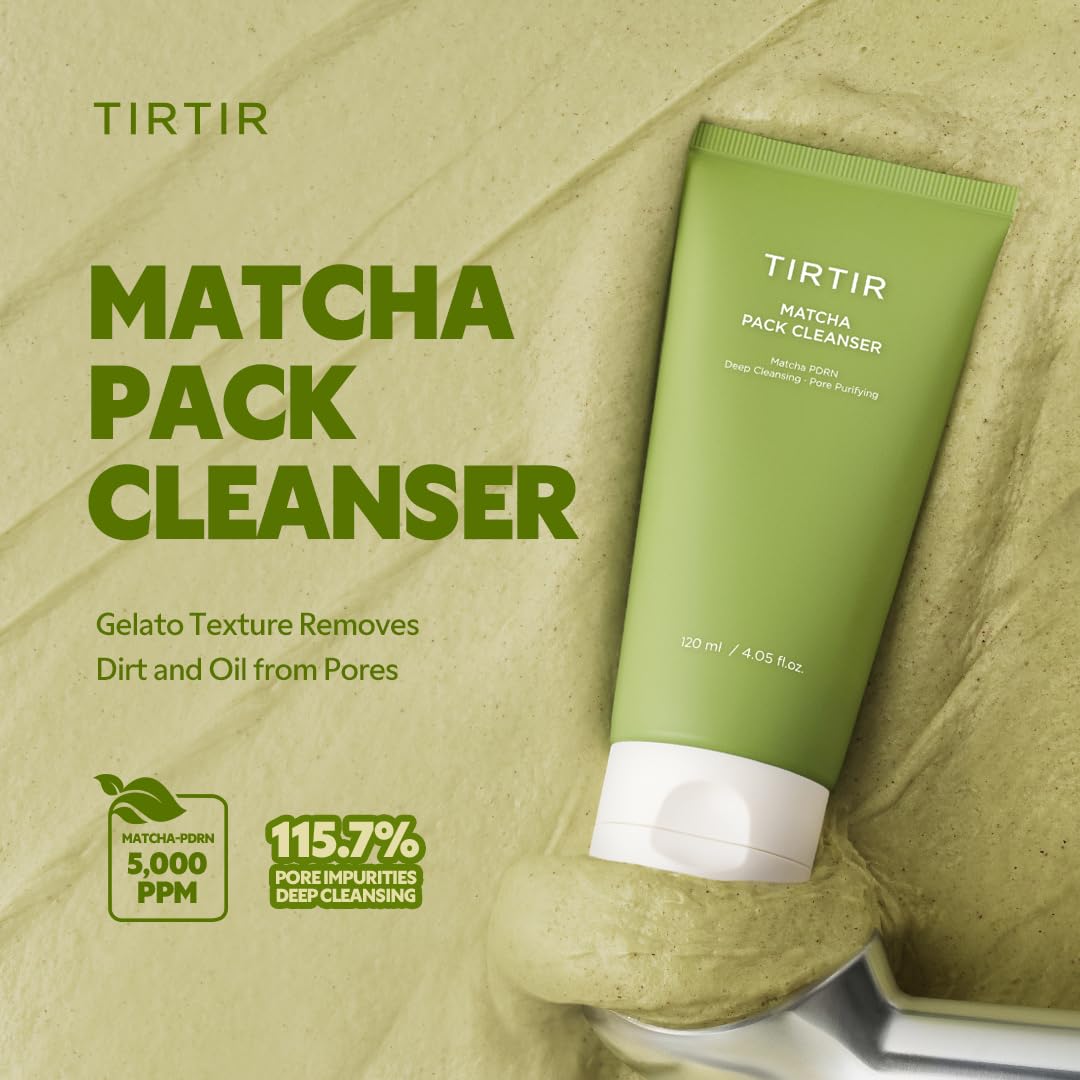 TIRTIR foam forming from gelato-to-foam showing effective cleansing action