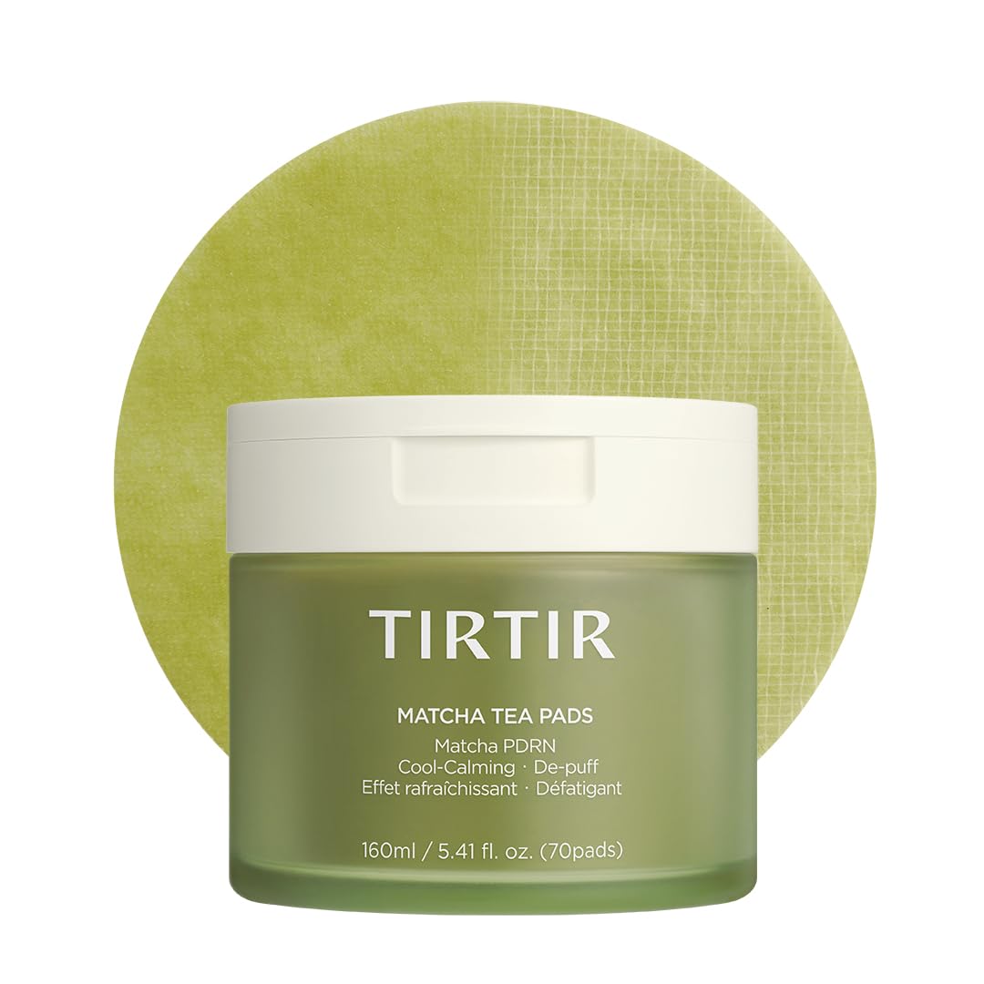 TIRTIR front packaging showing the matcha PDRN pad pack and benefits