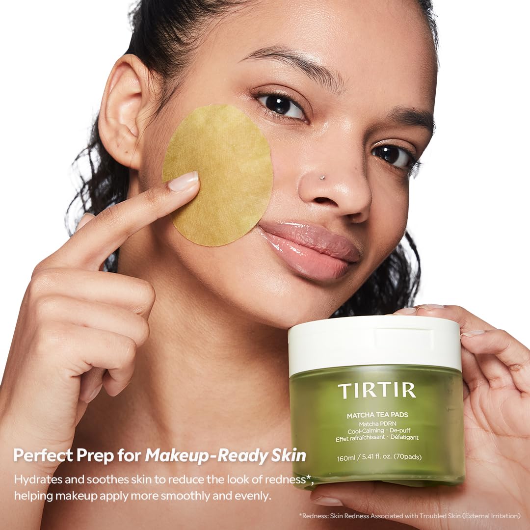 TIRTIR pad held in hand to show size and convenient single-use scale