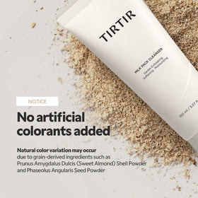 TIRTIR size comparison beside a hand showing 150ml travel-friendly volume