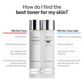 TIRTIR applied on skin patting in to show dewy, non-sticky finish benefit