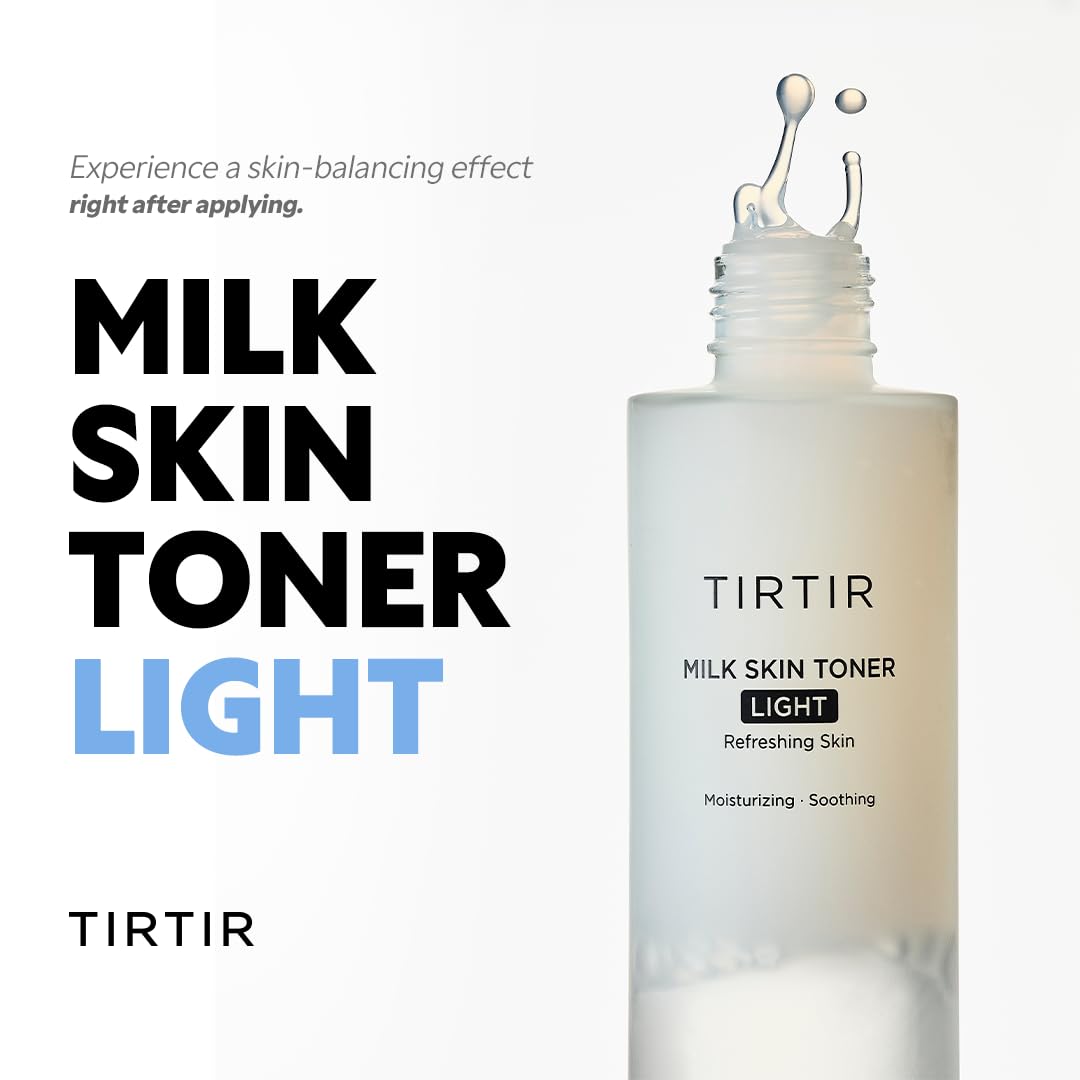 Close-up of TIRTIR label emphasizing key ingredients and clarity benefit