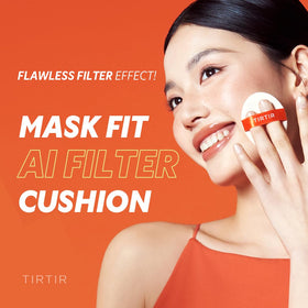 TIRTIR open cushion and palette showing applicator and easy one-tap access