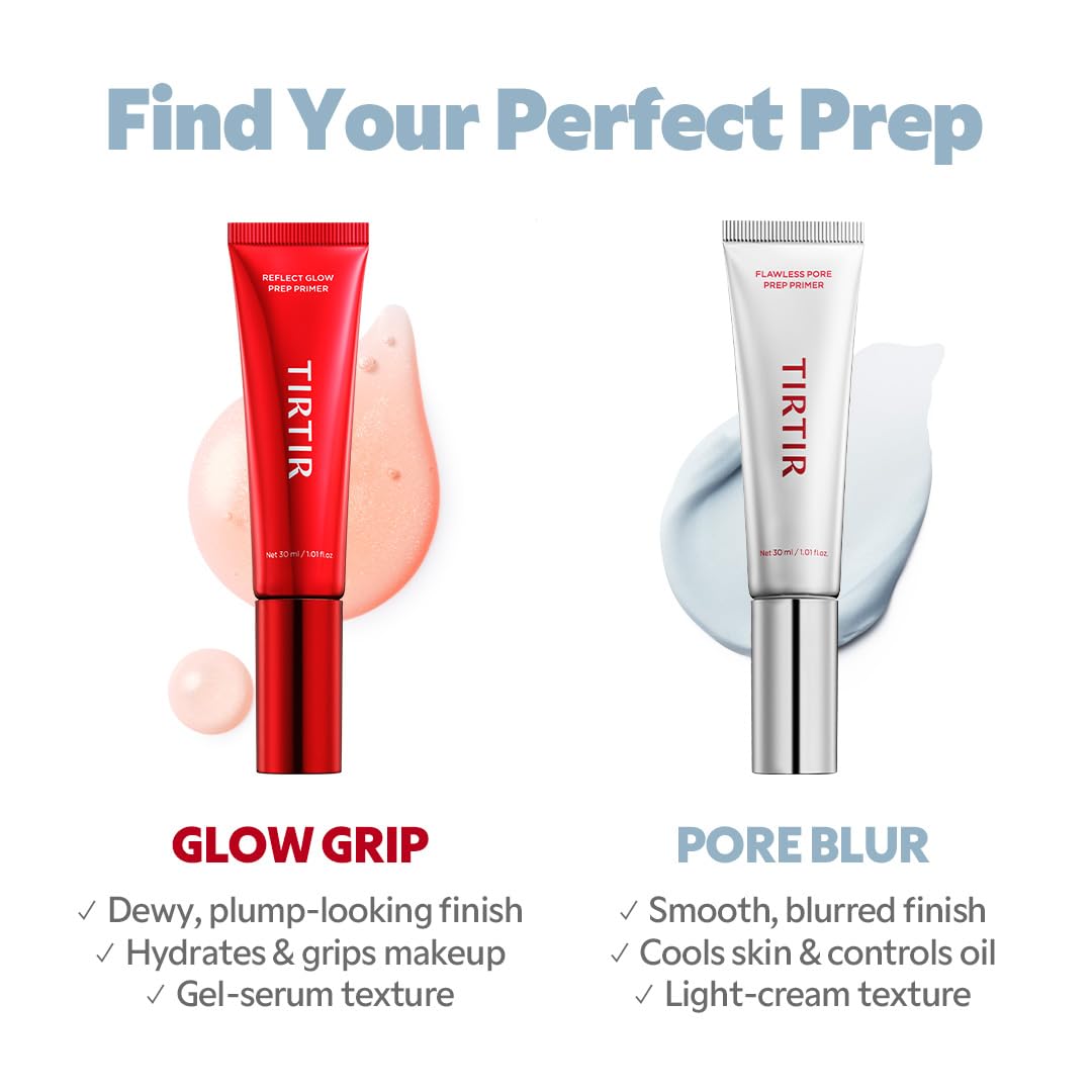 TIRTIR swatch showing matte finish for shine control benefit