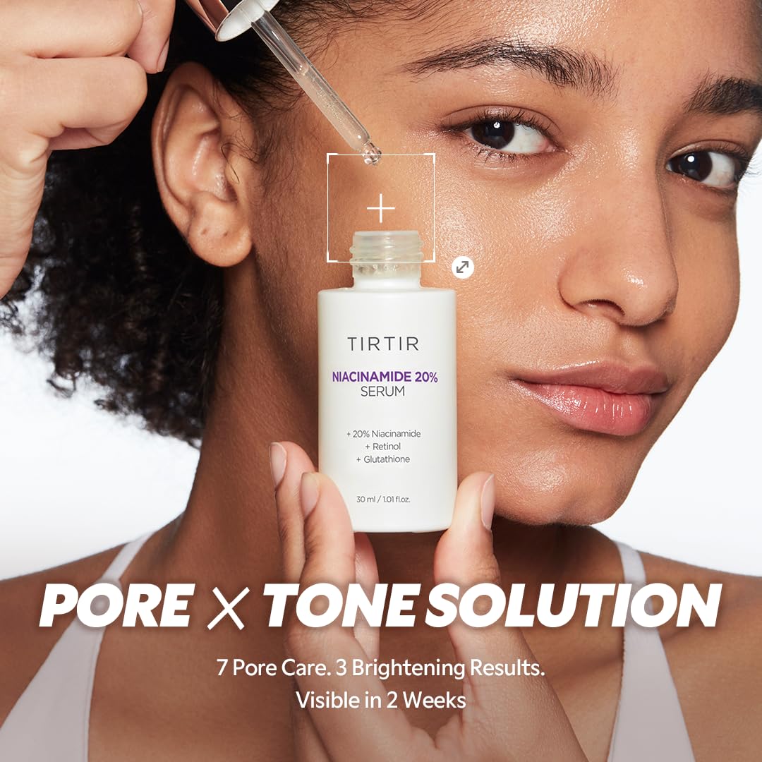 TIRTIR pipette dispensing serum, highlights precise application control
