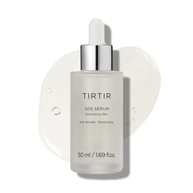 TIRTIR SOS Serum front packaging showing bottle and label, conveys trusted hydration