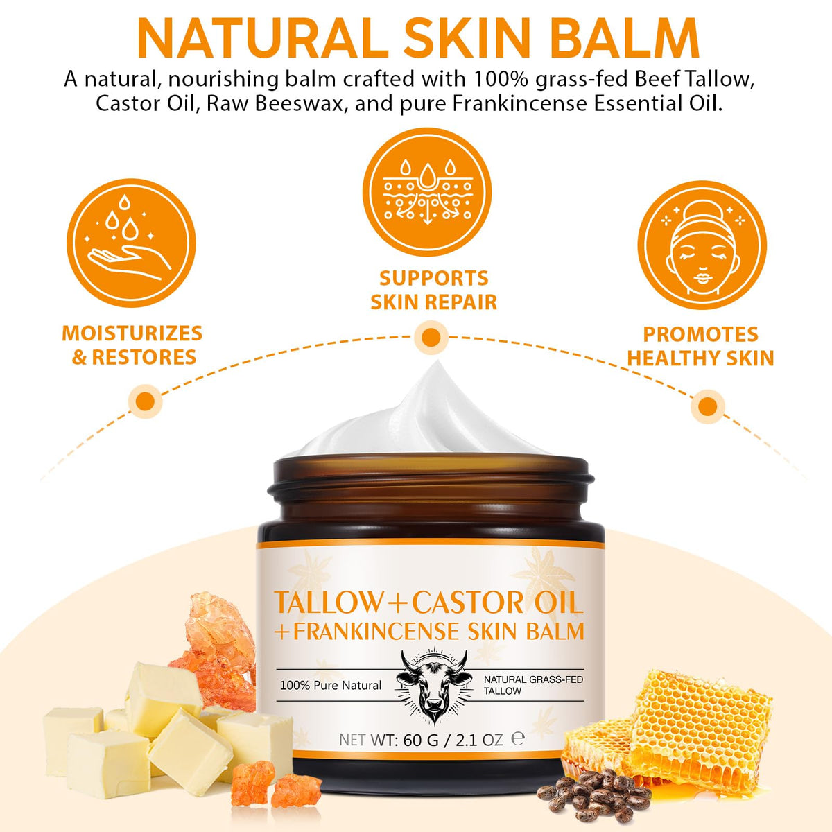 Tiuedu applying balm on hand to demonstrate easy absorption and softness