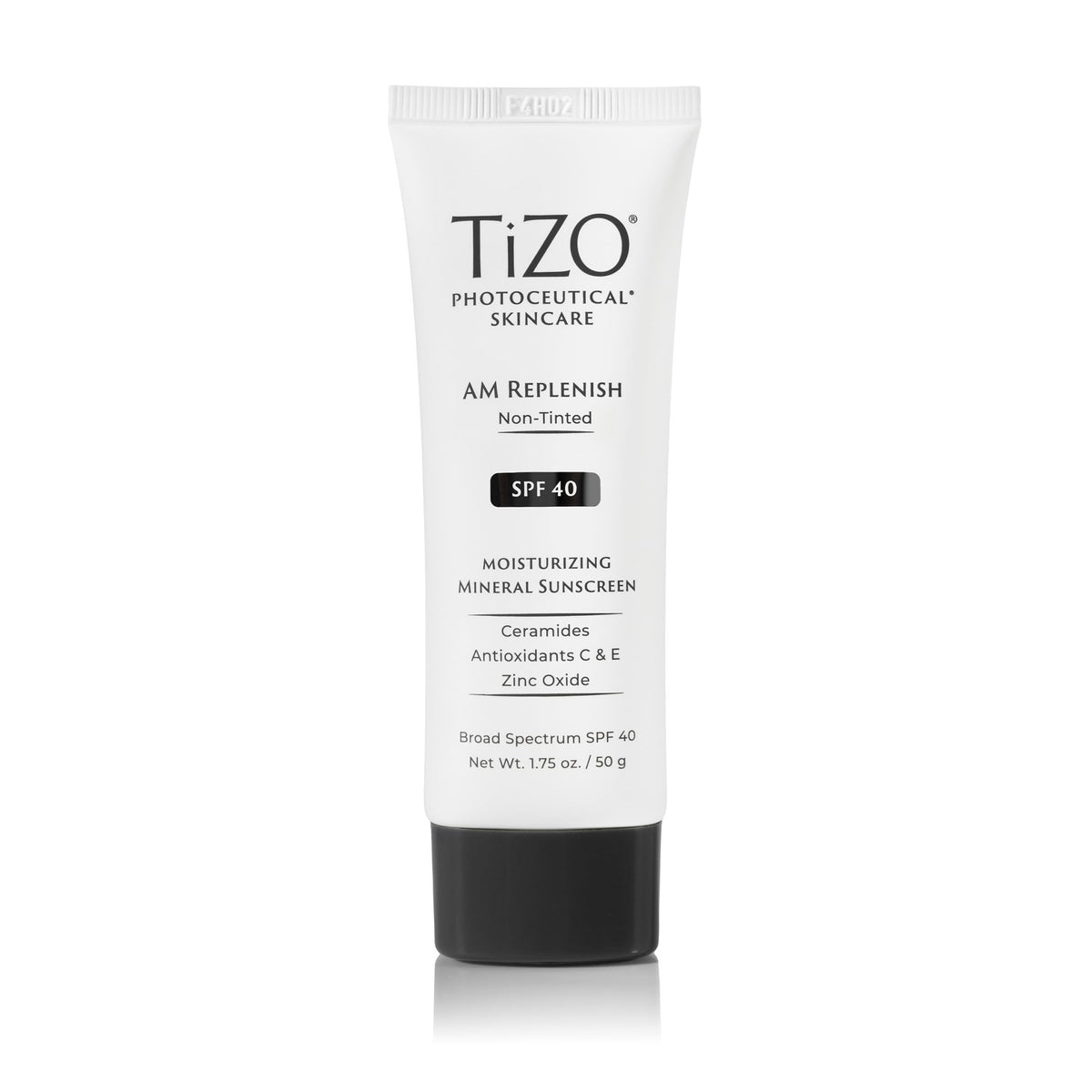 TIZO front packaging tube showing SPF 40 and benefits