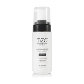 TIZO front packaging of the foaming cleanser showing label and size, communicates clarity benefit