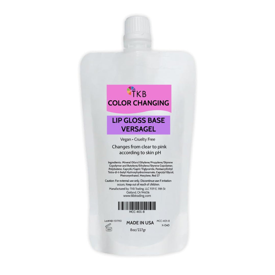 TKB Trading clear jar front packaging showing label and size, professional presentation