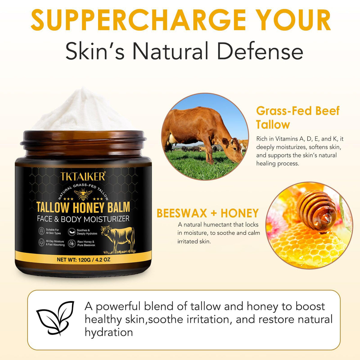 TKTALKER applying balm onto palm demonstrating easy absorption and control