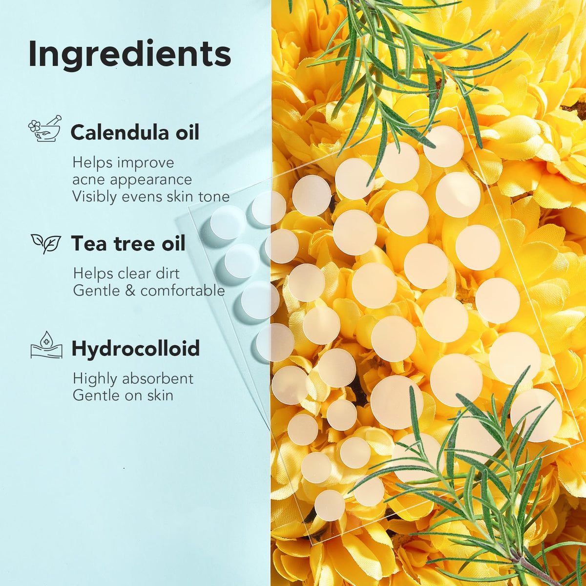 TKTK closeup hydrocolloid texture highlighting breathable material and secure adhesion