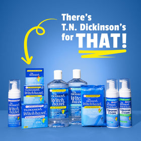 T.N. Dickinson's family using wipes in daily routine showcasing gentle care for all ages
