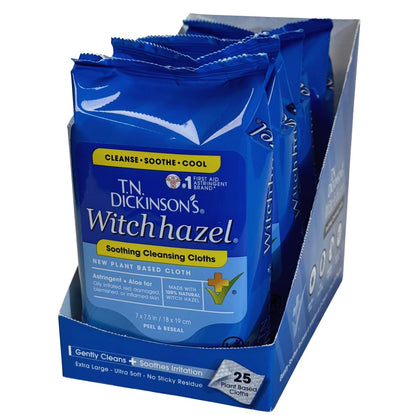 T.N. Dickinson's front packaging showing four resealable packs and pack benefits